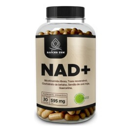 NAD+ Nicotinamida Ribosa, Resveratrol, Betaina, Quercetina Raíces Zen Súper Premium 30 cápsulas