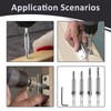4 Pcs Self Centering Drill Bit, Hinge Drill Bit Set