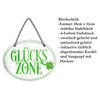 Glückszone Sign - Hanging Sign with Cord and Suction Cup