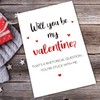 Comting Will You Be My Valentine? Funny Question Valentine's Day