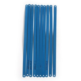 10Pcs Blue 24TPI 300mm Hacksaw Blades Carbon Steel Replacement Saw Blade Multifunctional Metal Cutting Tools for DIY Projects