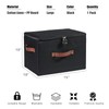 VinneGenzz Storage Bins Boxes with Zipper Lid Combination Lock PU