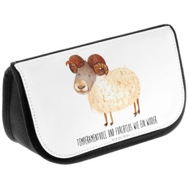 Mr. & Mrs. Panda Aries Zodiac Sign Cosmetic Bag, White, Hand Drawn