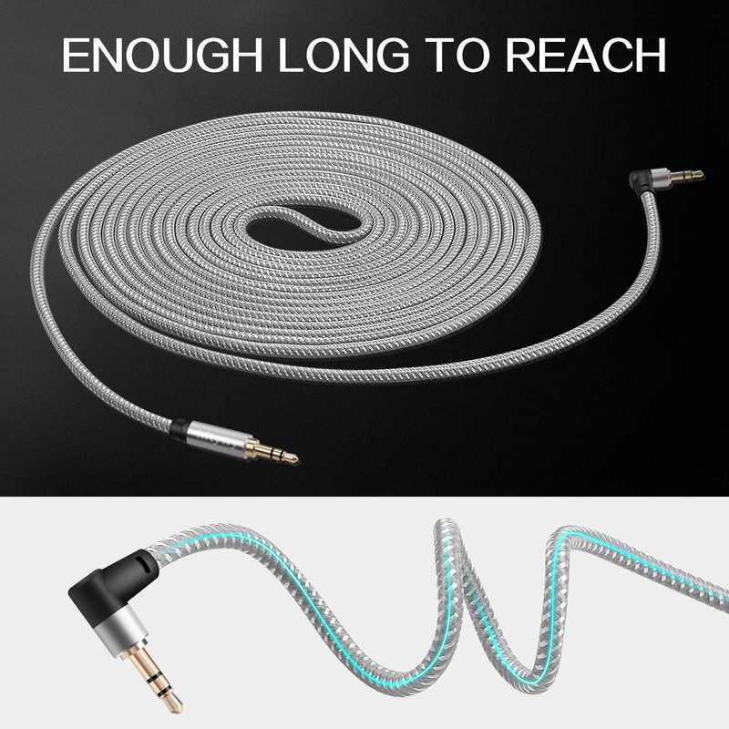 Aux Cord,4ft/1.2M 3.5mm Audio Cable Headphone Cable Male to Male