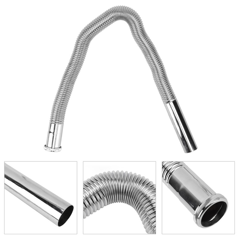 Bathroom Flexible Sink Drain Pipe Corrugated U Shape No Odor
