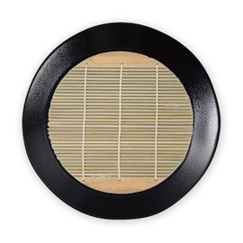 J-kitchens Soba Bowl, Zaru Soba, 10.2 inches (26 cm), Habuchi Soba Plate, Black Yuzu Tenmoku, Break-resistant, Resin, Φ10.3 x 0.8 inches (26.1 x 2.1 cm), Made in Japan