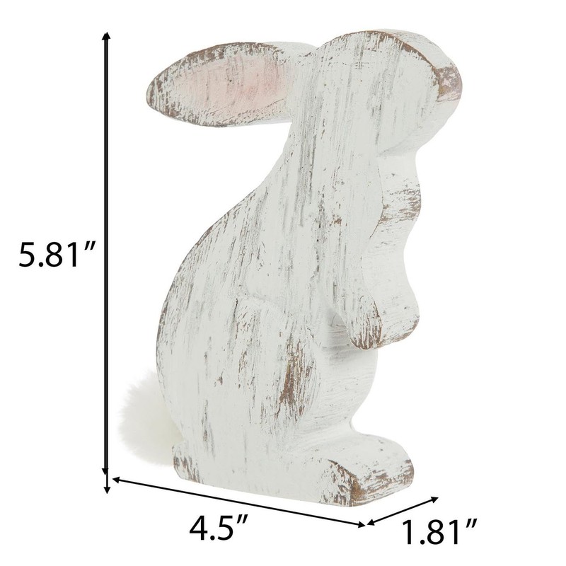 Hobby Lobby Standing Whitewash Bunny, Easter, Spring