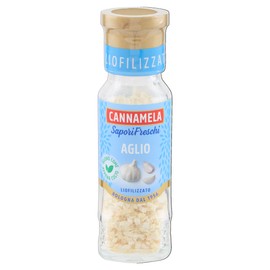 Cannamela - Liofilizzati, Aglio, Confezione da 27g. Gusto Fresco Naturale. Ideale per soffritti, sughi, zuppe, carni, pesce, patate, bruschette. Inumidire il prodotto prima di qualsiasi utilizzo