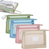 Alpha Depot 4 Colors A4 Translucent PVC Zipper File Bags