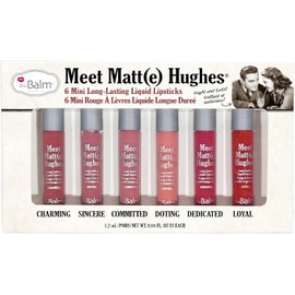 The Balm Thebalm meet matt(e) hughes set of 6 mini long-lasting liquid lipsticks