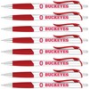 Greeting Pen Ohio State Silver Barrel Grip Pen 8 Pack