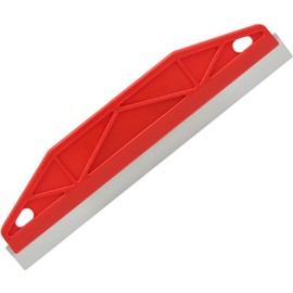 RODISHOMM Multi-Purpose Paint Trim Guard & Wallpaper Scraper – Stainless Steel Paint Shield for Cutting In, Measurement, and Floor Cleaning (Red)