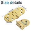 INCREWAY 4 Pack Solid Brass Round Edge Folding Hinges Sewing