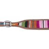 Silver Royal Woven Serape Wither Strap Medium Oil