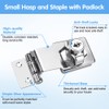 CAEEKER Keyed Hasp Lock 90 Degrees Lock Hasp Twist Knob