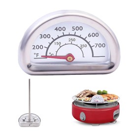 Oven Thermometer for Oven, Oven Thermometer Indoor, Oven Thermometer, Stainless Steel Grill Thermometer, for Omnia Thermometer, Kitchen Oven Thermometers with 7 cm Sensor (0°C - 400°C)