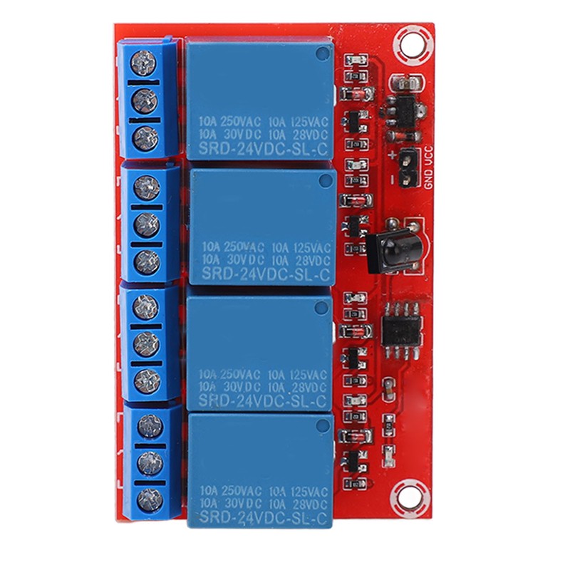 4 Channel Receiving Relay Module 4CH Infrared Remote Transceiver Receiver
