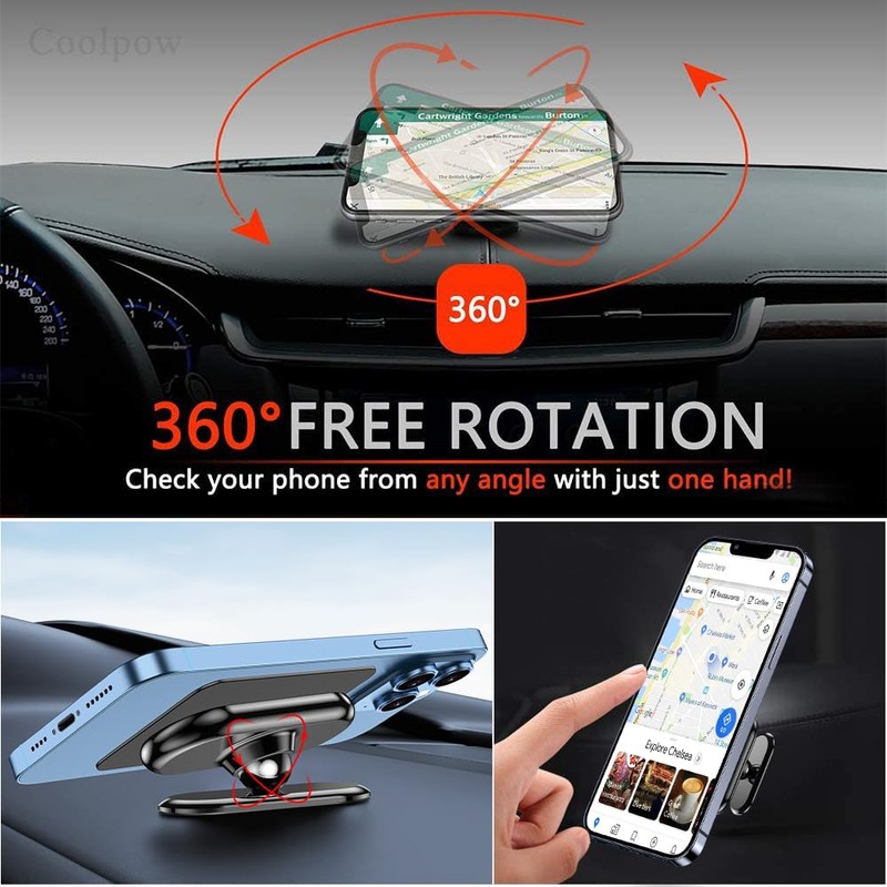 【2-Pack】 Magnetic Phone Holder for car, [ Super Strong Magnet