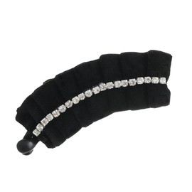 VINGTAINE H-790 Velvet Stone Banana Clip, Hair Clip, Rhinestone, Hair Accessory