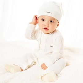 EDENSWEAR Zinc Filled Baby Clothes Romper for Sensitive Eczema Skin - (White 70)