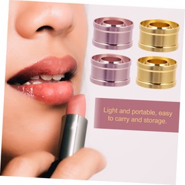 Baluue 4pcs Lipstick Mold Tool Aluminum Lipstick Moulds for Homemade Cosmetics Easy to Use and Portable