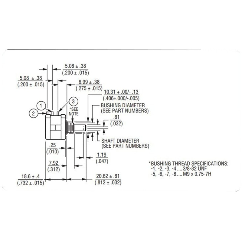 RUNCCI-YUN 2pcs Rotary Potentiometer 10k ohm,Linear Potentiometer Ohm Potentiometer Variable