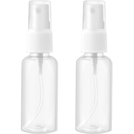 GANPUB 2 Pcs Spray Bottles Clear Plastic Spray Bottles Small Spray Travel Size Fine Mist Perfume Bottle Refillable Mini Empty Spray Bottle for Perfume Hair Travel Refillable Containers（1oz/30ml ）