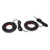 2pcs Running Board LED Lights 800LM White Amber 12V to