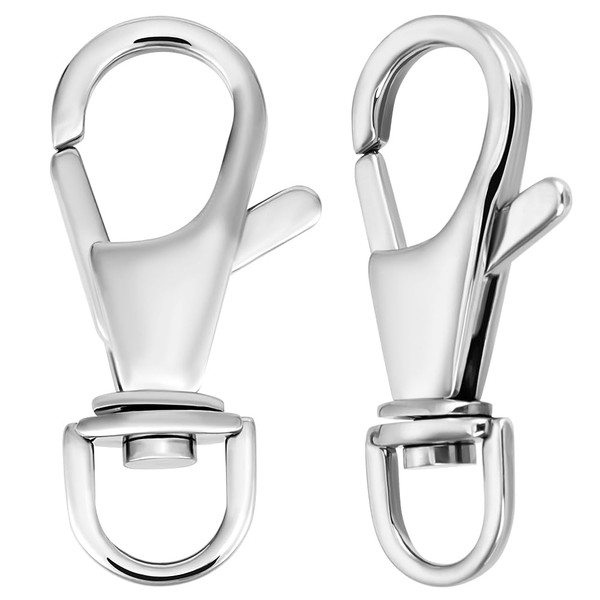 Beebeecraft 1 Box 2Pcs Swivel Lobster Claw Clasps Swivel Snap