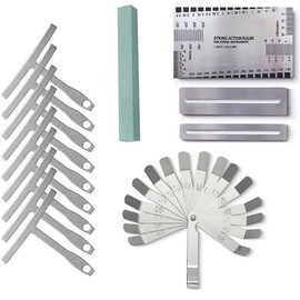 Guitar Luthier Tools Hammer File Fret Crowning Rocker Straight Edge Ruler (14pcs Kit)
