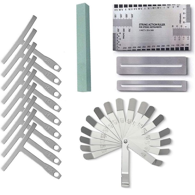 Guitar Luthier Tools Hammer File Fret Crowning Rocker Straight Edge