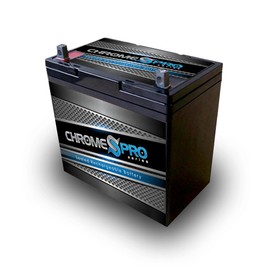 Chrome S Pro 12V 55Ah Deep Cycle AGM Sealed Lead Acid Battery for Wheelchairs Scooters Mobility UPS & Solar - T-3 Terminal