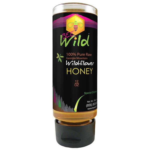 Bee Wild (formerly Organic Mountains) 100% Pure Honey - Wildflower 12 ounce