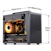 JONSBO/JONSPLUS Z20 Black Micro-ATX Mini Tower PC Case,with Detachable Carrying