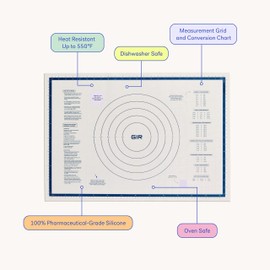 GIR: Get It Right Silicone Baking Mat, Full Sheet (26" x 18"), Navy