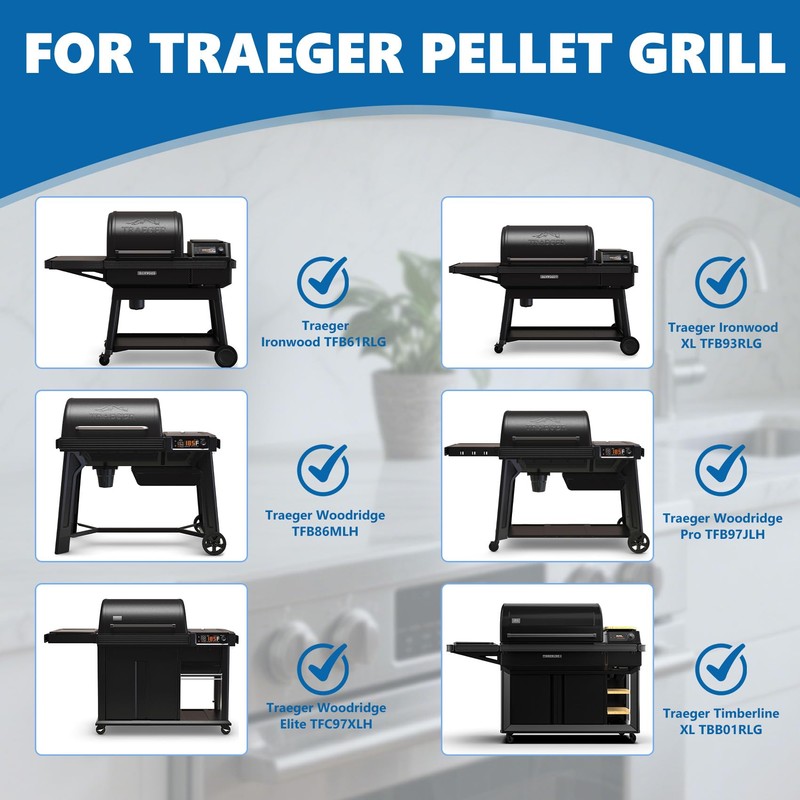 Stainless Steel Fish & Veggie Grill Tray for Traeger Grill