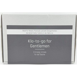 Klo to go for Gentlemen (3 Einweg-Urinale für Männer)