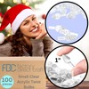 Factory Direct Craft Pack of 100 Mini Acrylic Ceramic Christmas