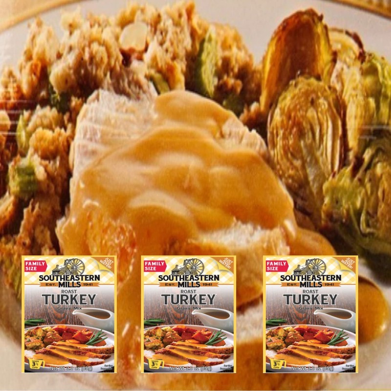 Southeastern Mills Turkey Gravy Mix, 3 Ounce (Pack of 3)