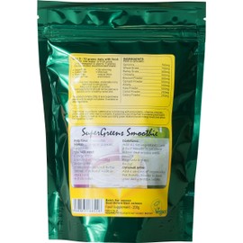 Veganicity SuperGreens Powder : Green Superfoods General Health & Well-Being Supplement : 200g, in a recycleable Pouch