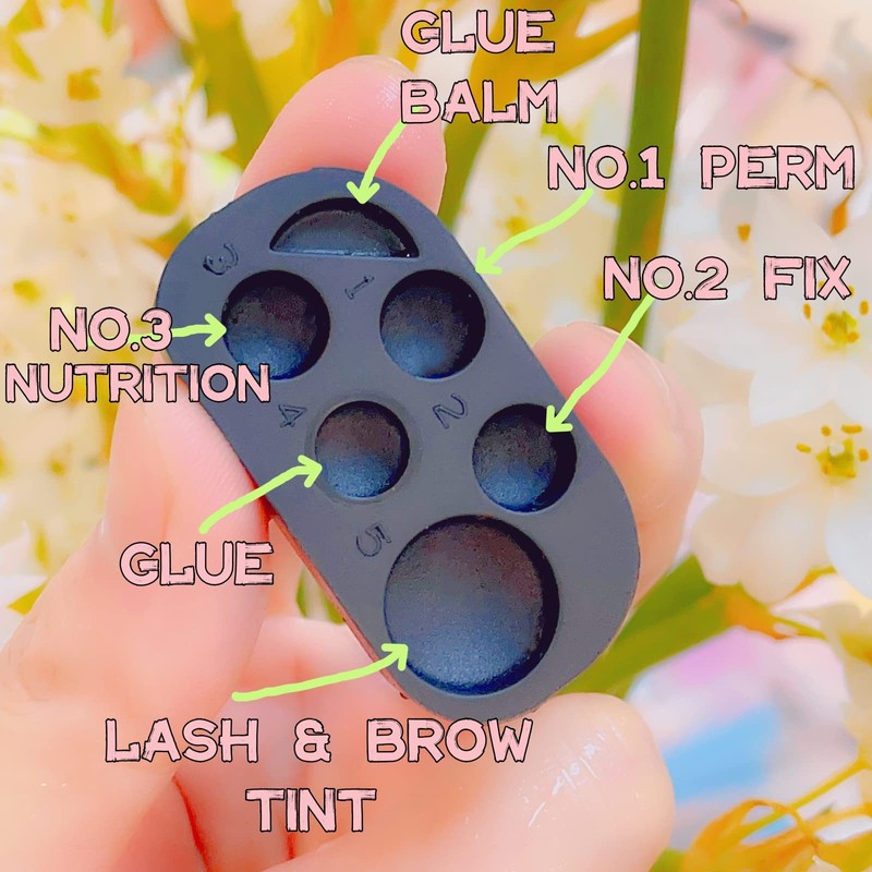 Lash Lift Brow Lamination Lotion Palette Silicone Tray for Eyelash