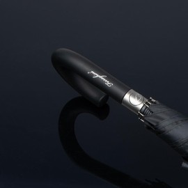 Environmentally friendly automatic umbrella made of RPET / stick umbrella / colour: black, black