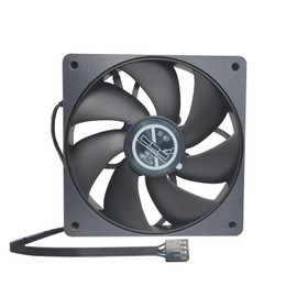 3D Printed 4090 12018 120MM Fan, 3300RPM PWM 4Pin, FDB Bearing, High Performance Cooling, Pressure-optimised, for ITX PC Case Liquid Cooler