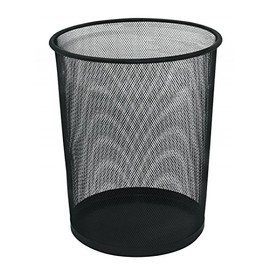 Waste Bin Q-CONNECT Metal 19l Black/Office Equipment/Type-Mesh/Material-Metal/Colour-Black/Size-19l / Dimensions (mm)-295/240x340 / Height (mm)-340