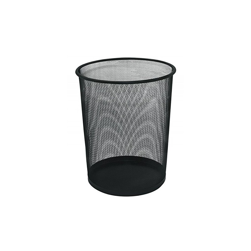 Waste Bin Q-CONNECT Metal 19l Black/Office Equipment/Type-Mesh/Material-Metal/Colour-Black/Size-19l / Dimensions (mm)-295/240x340