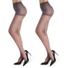 RubyRunk 2 Pack Women's Sheer High Waist Tights-20D with Support