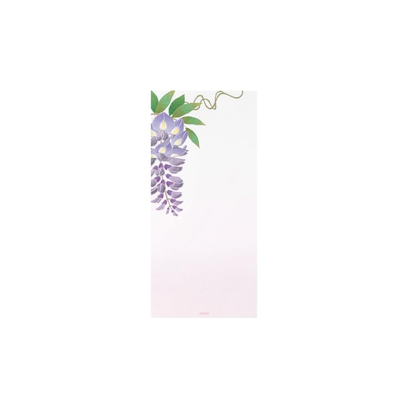 Midori 89586006 Single Writing Notebook, Early Summer Letter, Foil Wisteria