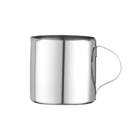 HENDI Milk Jug, Straight Design, with Solid Handle, Cream Jug, Small Milk Jug, Frothing Jug, Cream Jug, 250 ml, Diameter 70 x (H) 70 mm, Stainless Steel