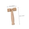 KOMBIUDA Manual Massage Roller Tool for Fatigue Relief Ergonomic Wooden