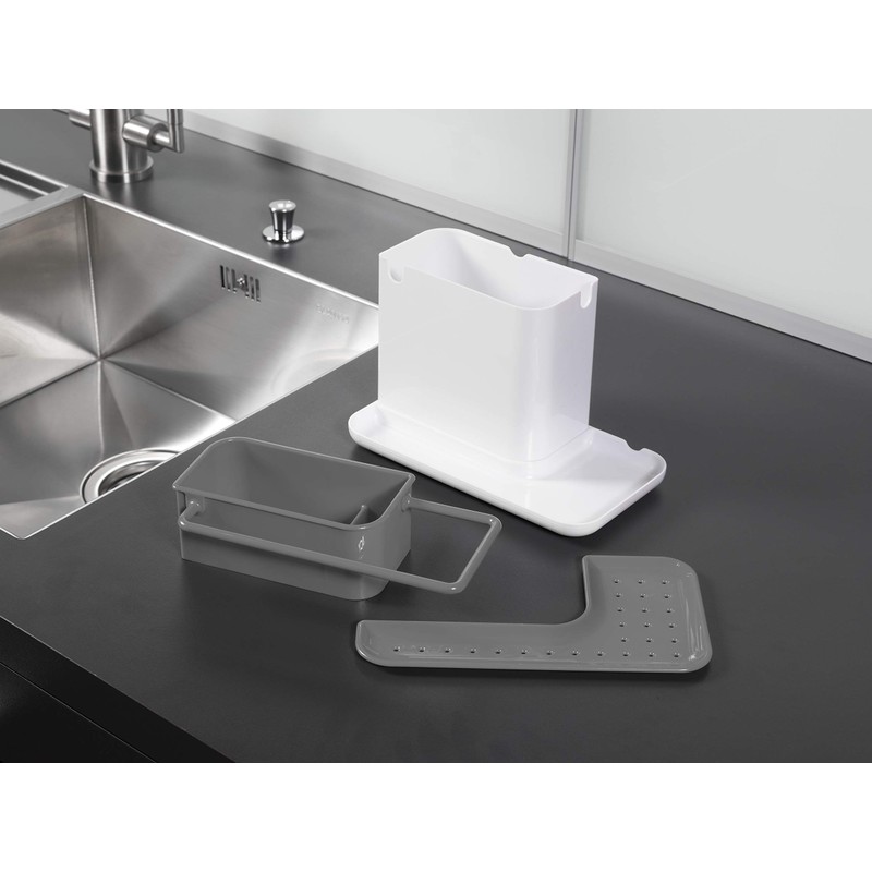 Joseph Joseph Caddy Sink Area Organiser, White/Grey, 13.5 x 20
